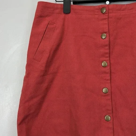 Miami  Burnt Orange Skirt - Picture 3 of 6